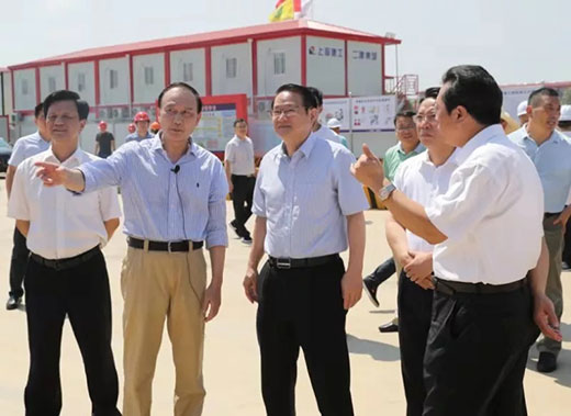 江西省省长易炼红莅临上；；；；；；918博天堂南昌项目建设现场调研